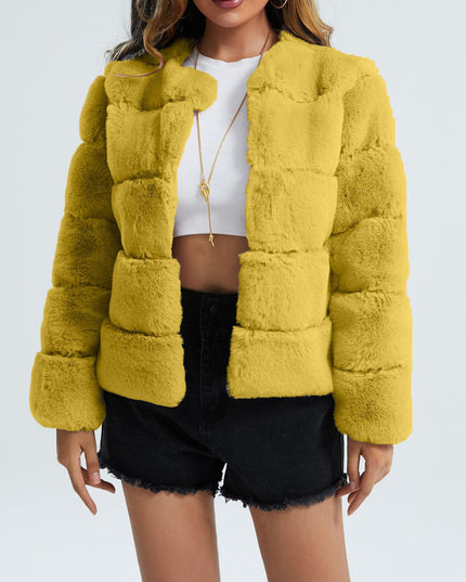 Fluffy vest met lange mouwen Rebeca