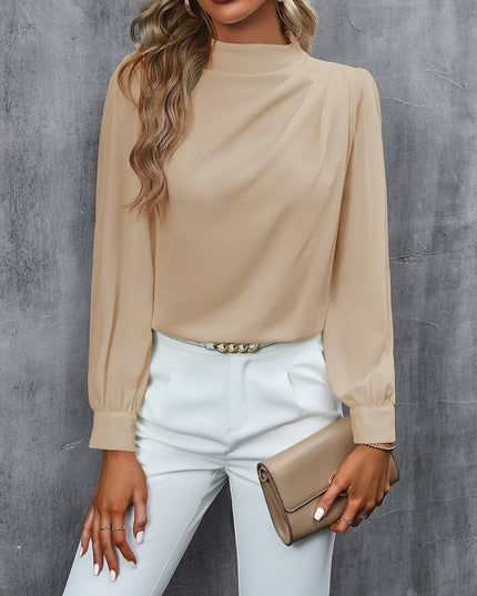 Blouse met hoge hals