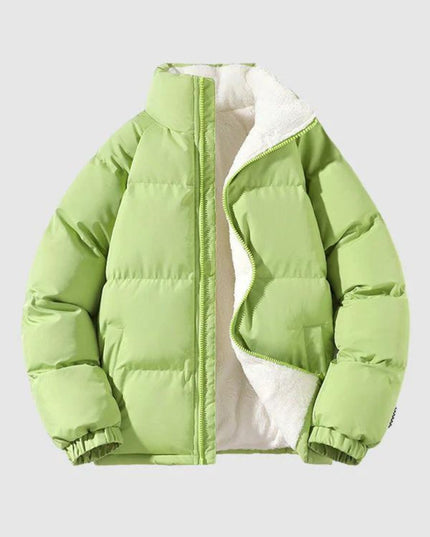 Gewatteerd, met fleece gevoerd pufferjack voor heren