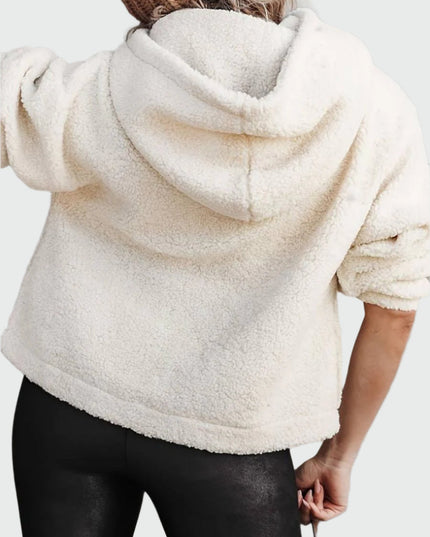 Zachte hoodie met knopen
