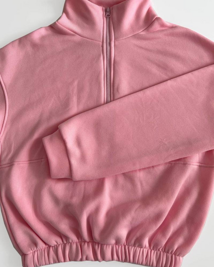 Blouse met rits en joggingbroek