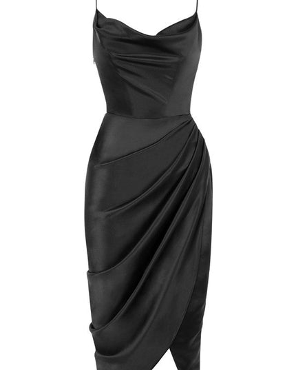 Elegante satijnen jurk