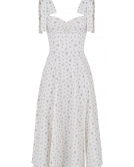 Bloemen midi-zonjurk