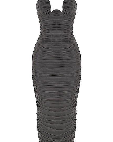 Shadow strapless korsetjurk
