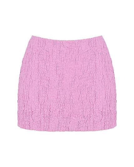Roze uitsparing korset met minirok