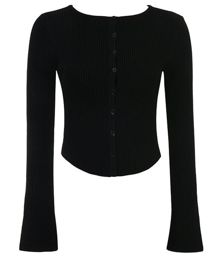 Gebreide blouse met smalle broek