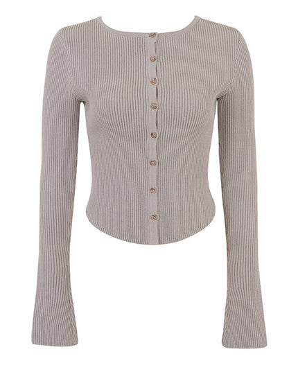 Gebreide blouse met smalle broek