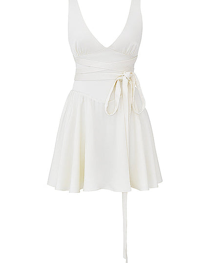 Mini-jurk met strik