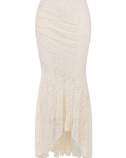 Elegante set met korset en getextureerde rok