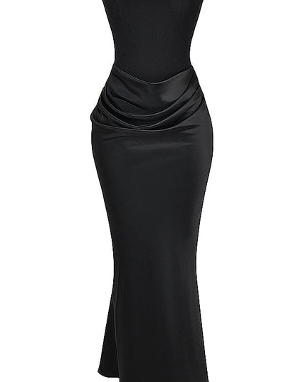 Strapless maxi-jurk met top