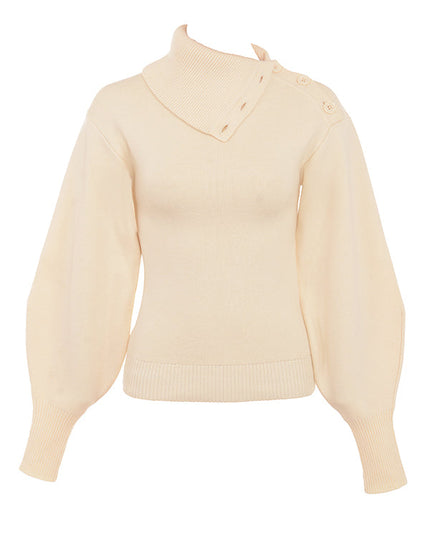 Elegante kasjmiermix trui met broek