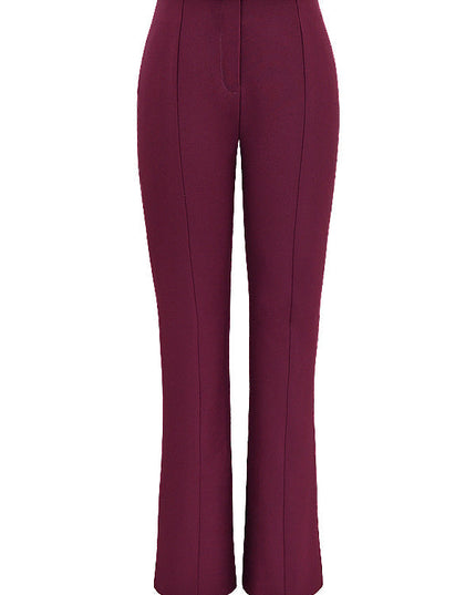 Eco leren top met lange mouwen en broek