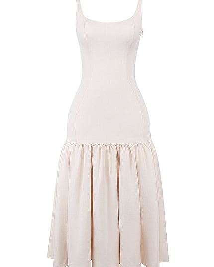Midi-jurk met verlaagde taille