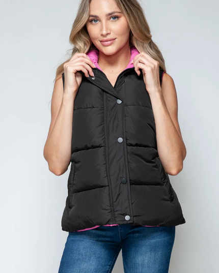 Snobby vest met capuchon en rits