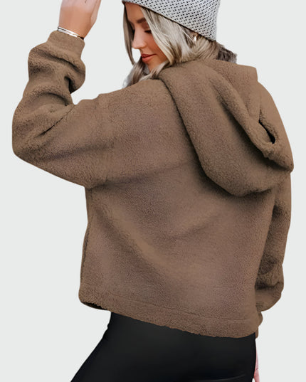 Zachte hoodie met knopen