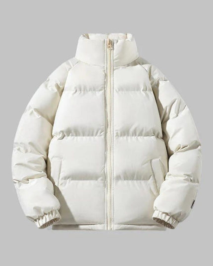 Gewatteerd, met fleece gevoerd pufferjack voor heren