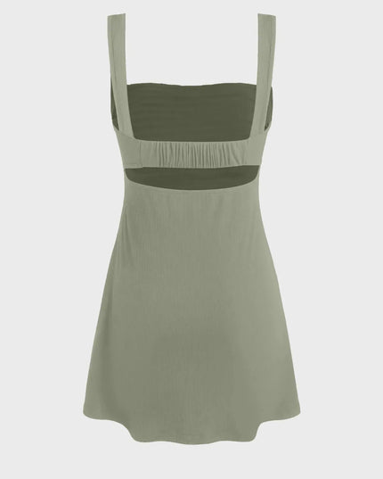 Ayanna gevoerde mini-jurk