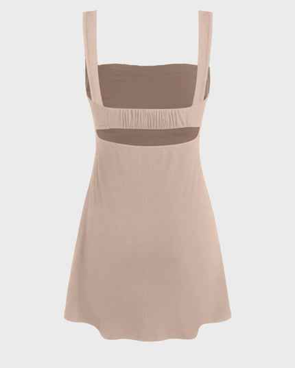 Ayanna gevoerde mini-jurk
