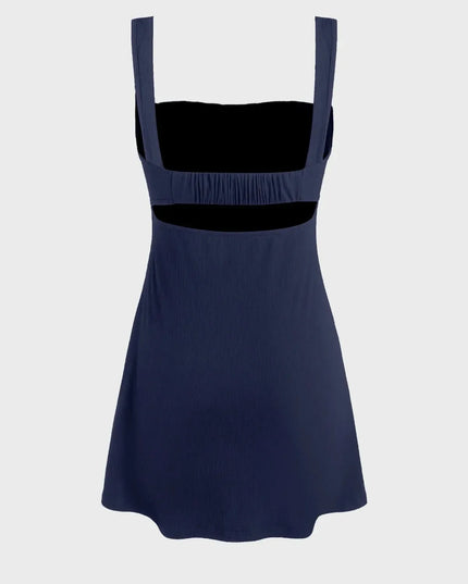 Ayanna gevoerde mini-jurk