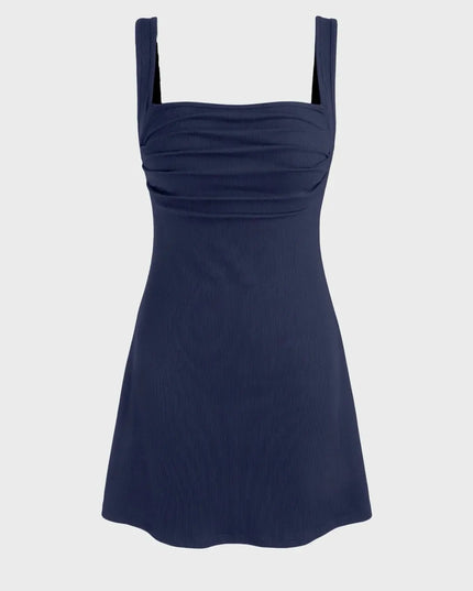 Ayanna gevoerde mini-jurk