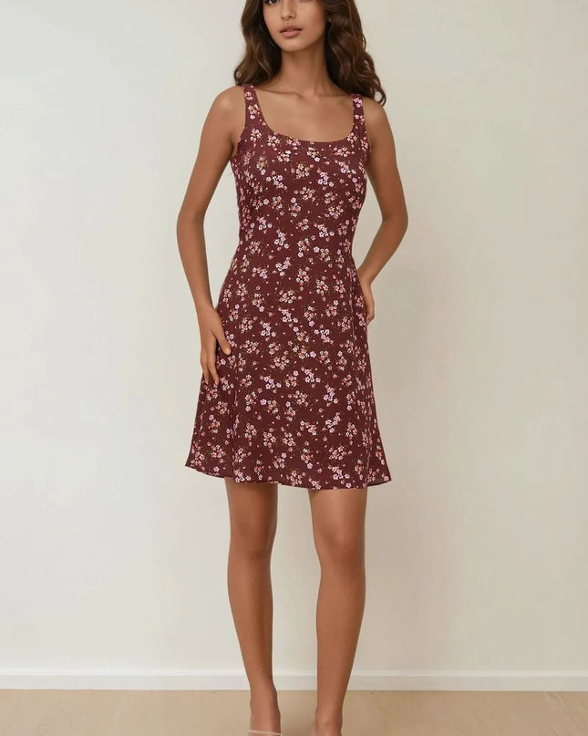 Anastasia bloemen mini-jurk
