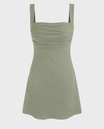 Ayanna gevoerde mini-jurk