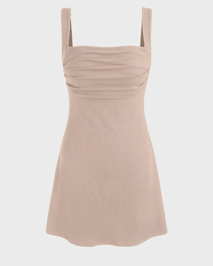 Ayanna gevoerde mini-jurk