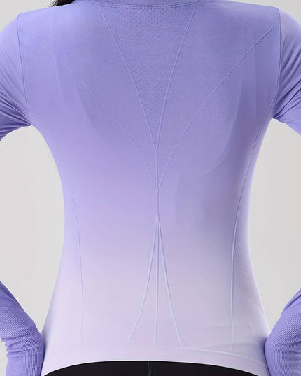 Shirt met lange mouwen en kleurverloop