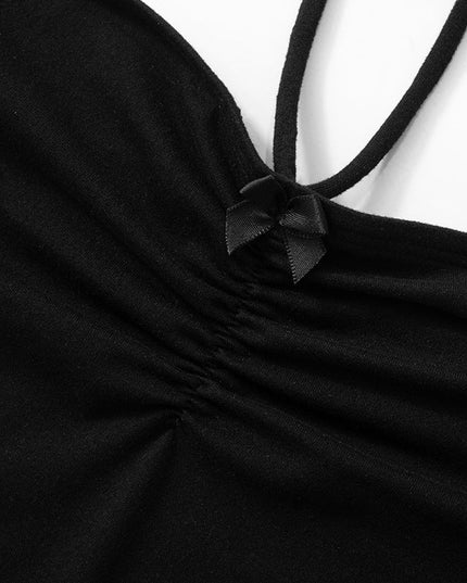 Slanke top met kanten detail