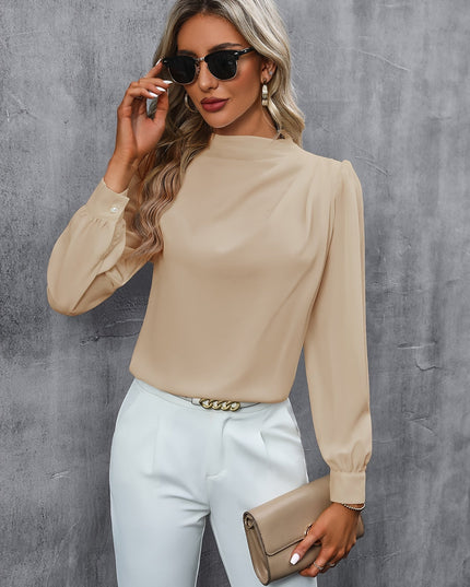 Blouse met hoge hals