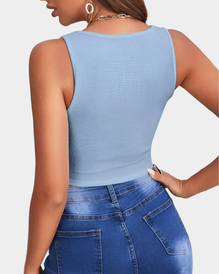 Amara vierkante halslijn corset top