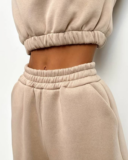Blouse met rits en joggingbroek