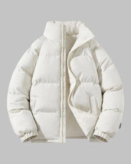 Gewatteerd, met fleece gevoerd pufferjack voor heren