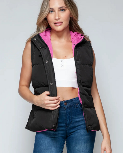 Snobby vest met capuchon en rits