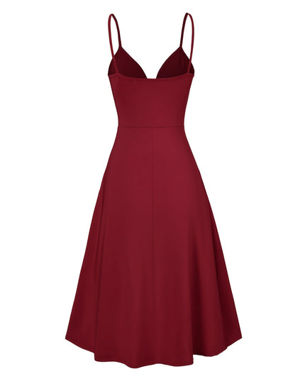 Elegante jurk met gedraaide spaghettibandjes
