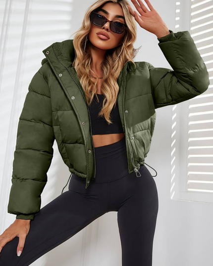 Slim-fit geplooide jas