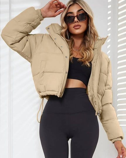 Slim-fit geplooide jas