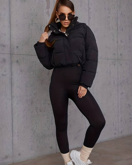 Slim-fit geplooide jas