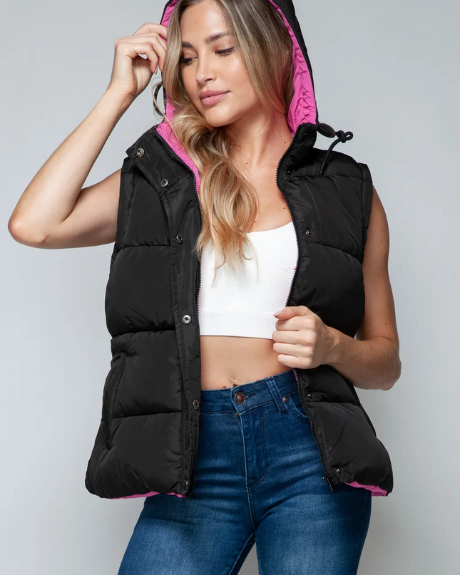 Snobby vest met capuchon en rits