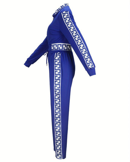 Sportblouse en -broek met printdetails
