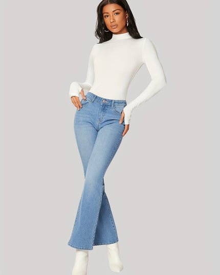 T-shirt met lange mouwen en coltrui