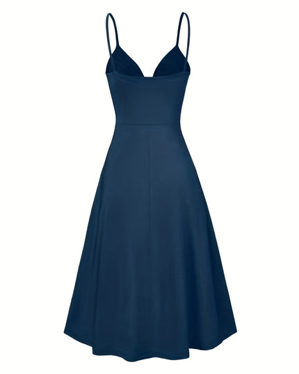 Elegante jurk met gedraaide spaghettibandjes