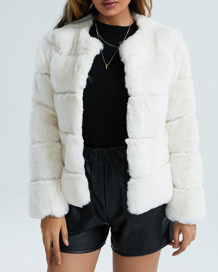 Fluffy vest met lange mouwen Rebeca