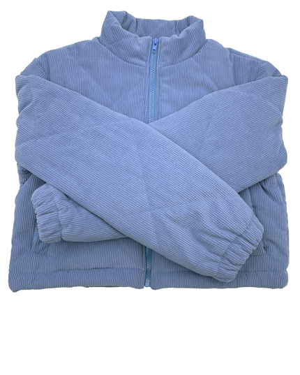 Marineblauwe casual korte jas