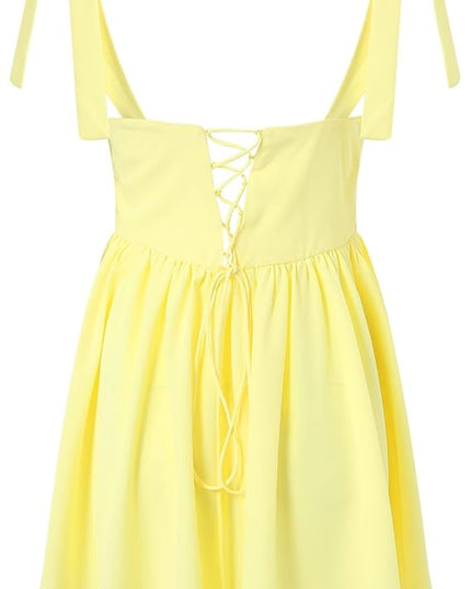 Loris mini-jurk met geknoopte bandjes