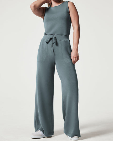 Casual crop top met wijde broek