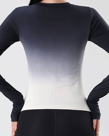 Shirt met lange mouwen en kleurverloop