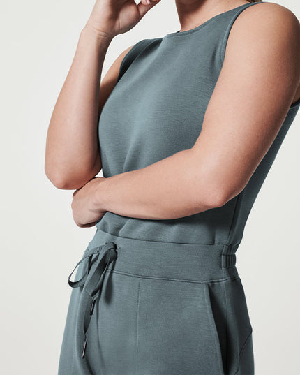 Casual crop top met wijde broek