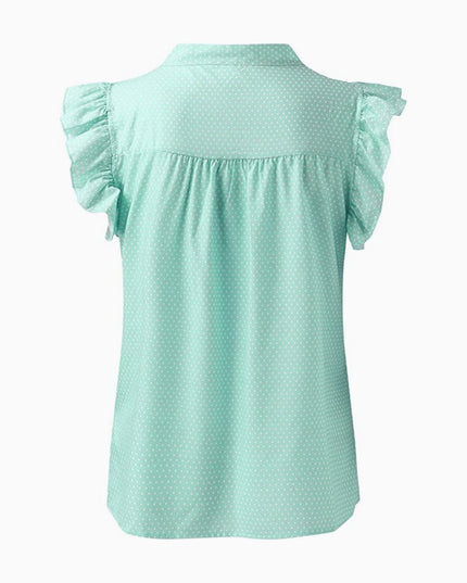 T-shirt met strik en stippen