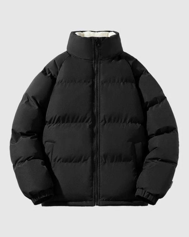 Gewatteerd, met fleece gevoerd pufferjack voor heren